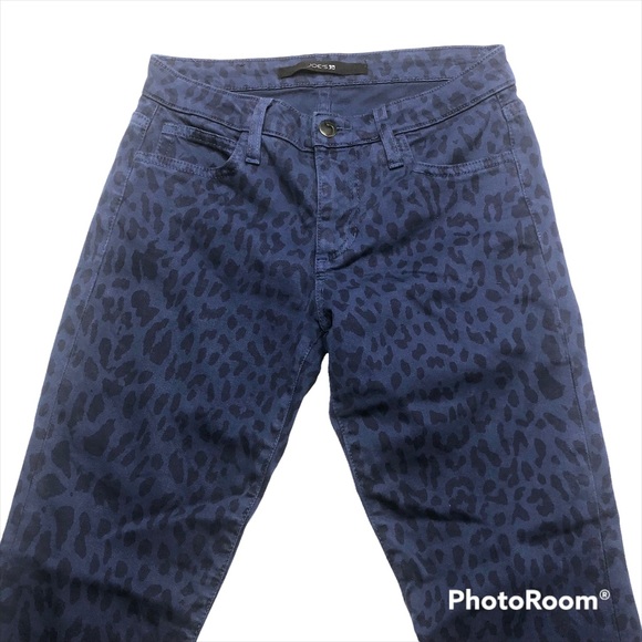 Joe’s Jeans High Water Medieval Blue Animal Print Low Rise Stretch Skinny Jeans - Picture 7 of 14